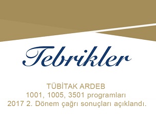 TÜBİTAK ARDEB 1001, 1005, 3501 Programları 2017 2. Dönem Çağrı Sonuçları